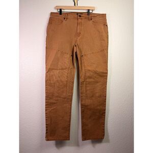 Proof Rover Double-Knee Work Pants Mens 38x34 Canyon Tan Straight Fit Huckberry